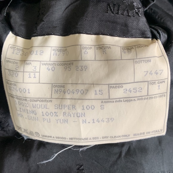 LANVIN Wool Grey Double Breasted Blazer - Picture 7 of 11